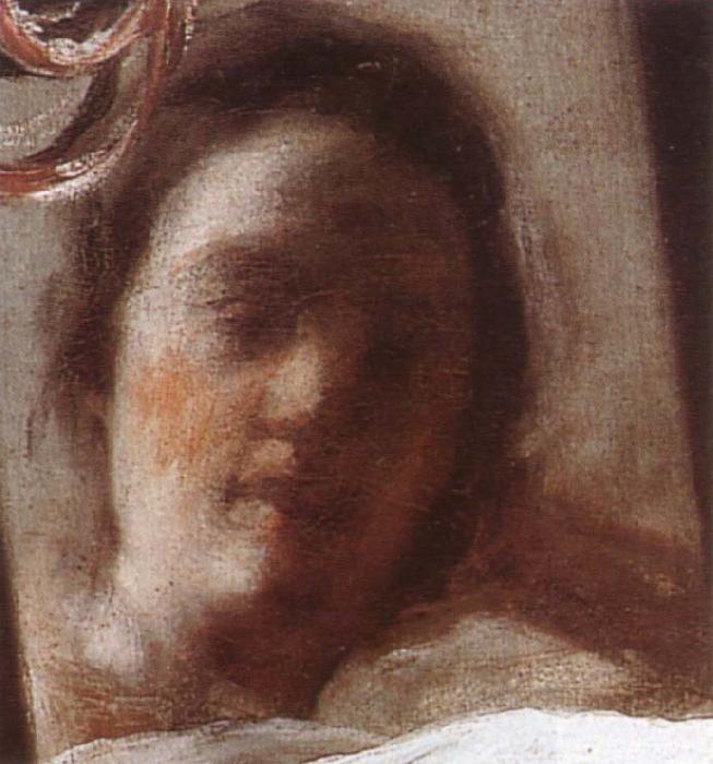 VELAZQUEZ, Diego Rodriguez de Silva y Detail of Venus oil painting picture
